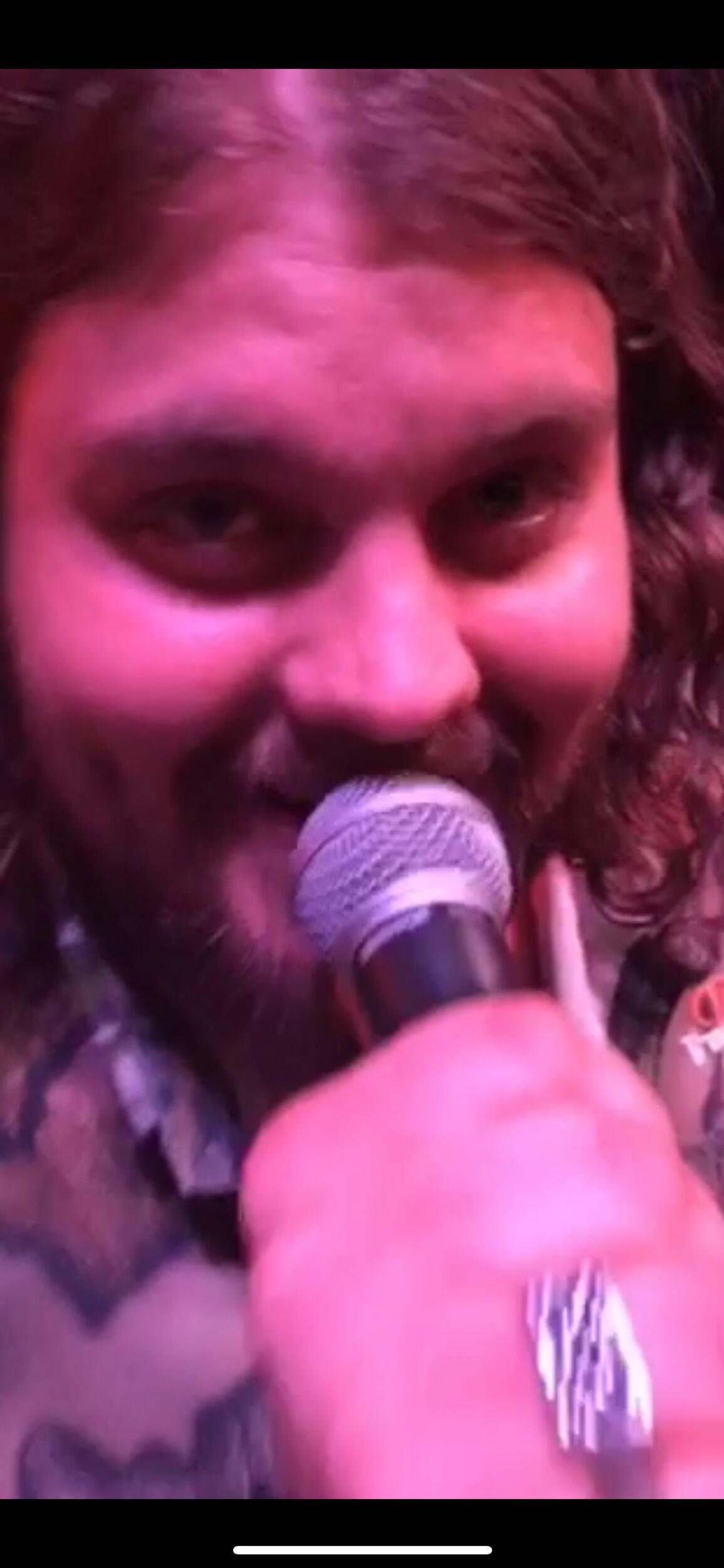 Screenshot from a video Shayla took the night we met! 