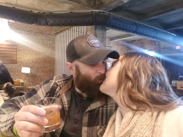 @ Ironclad Distillery 
This was our first Valentines day together.
Funny-ish story....I was sick, but sucked it up because we had a whole day planned visiting Virginia Distilleries. In hindsight, I likely had the 1st wave of covid and caused an outbreak outside of Williamsburg. ~ Natalie 