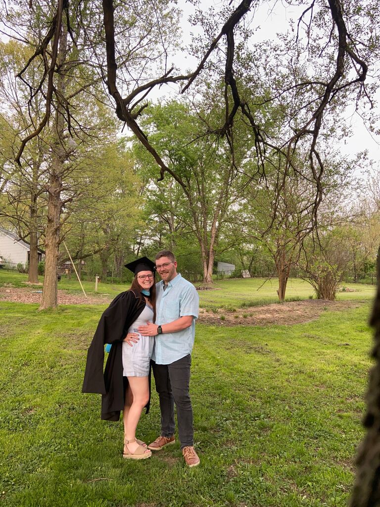 Anna graduates from PFW with her Master's in school counseling.