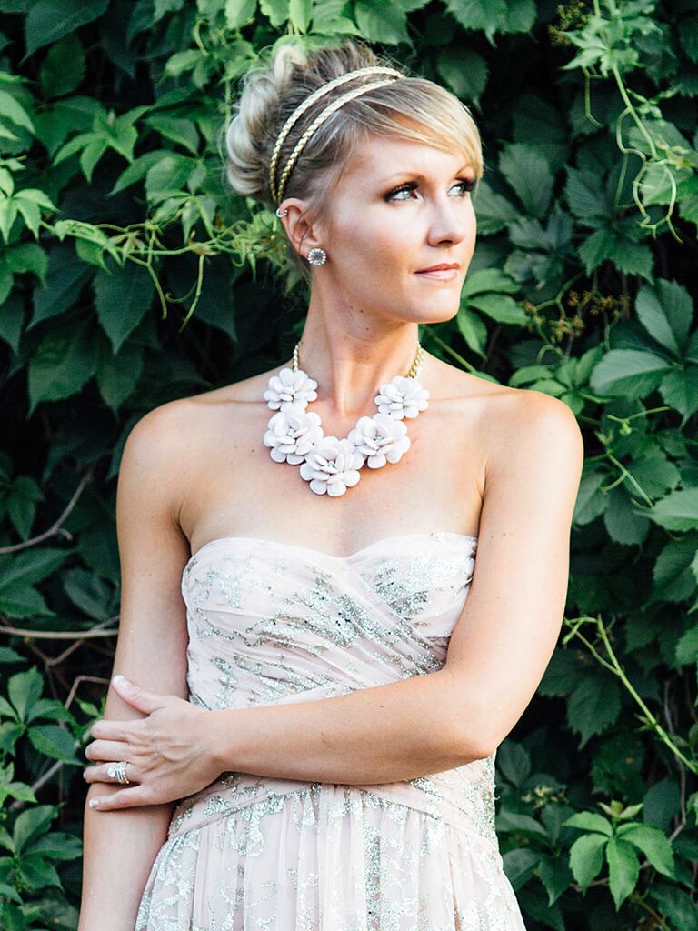 15 best wedding hairstyles for a strapless dress