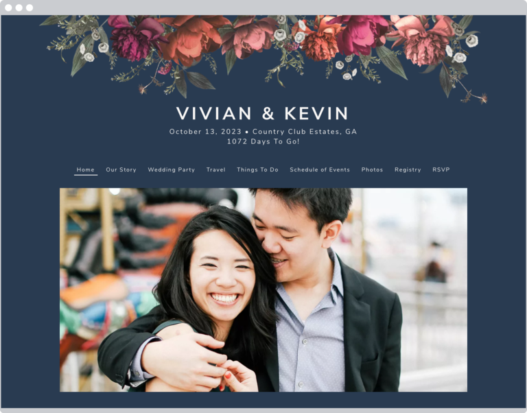 Domain examples website wedding name Wedding Website