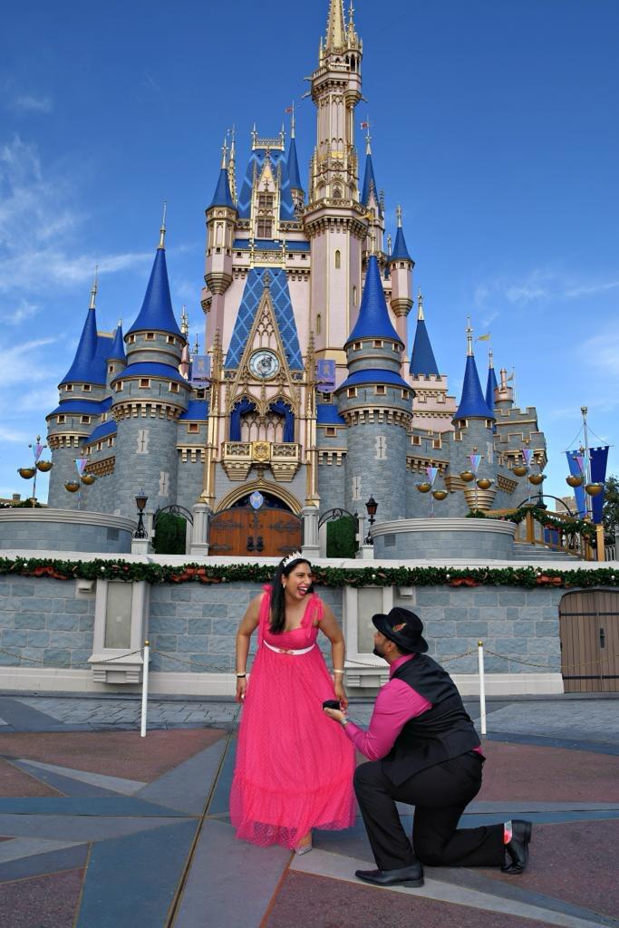 On the magical day when Dhrupal told Sapna they were doing a photoshoot at Disney, he proposed to her.