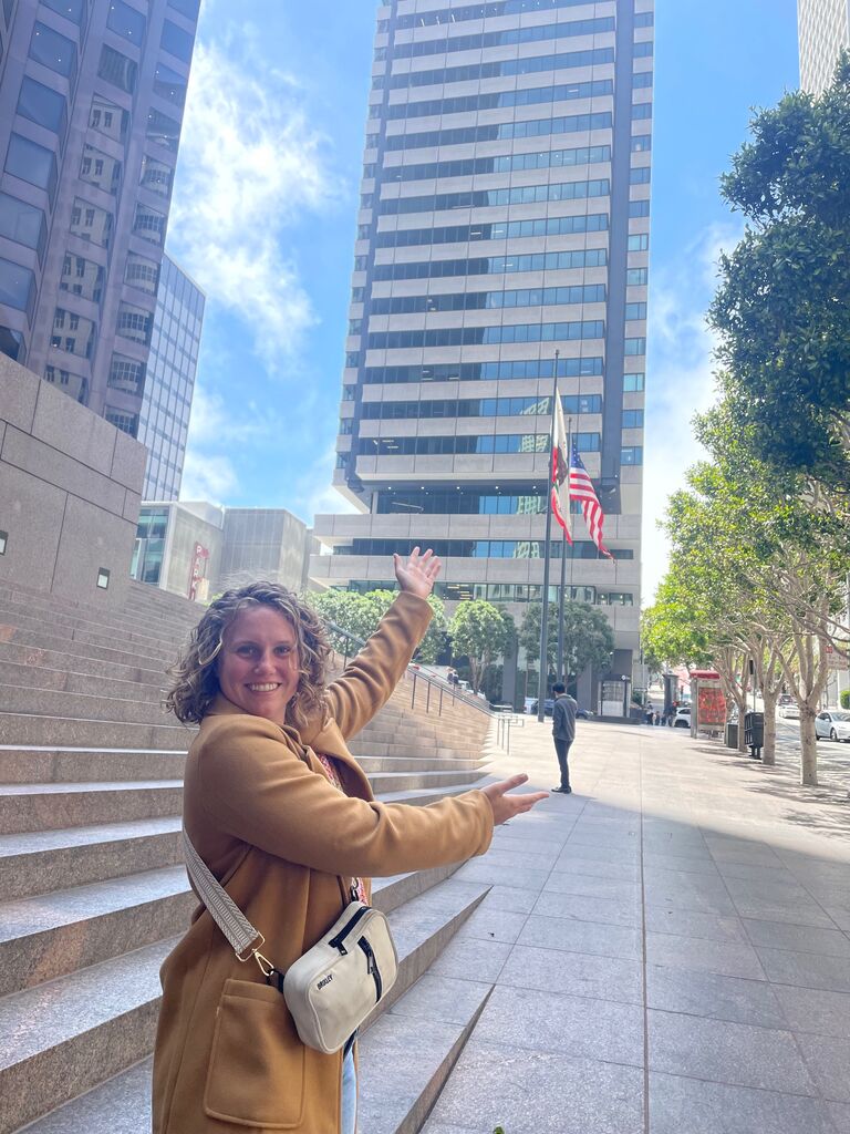 And just like that, their lives became busier than ever! Ellie embarked on her "big girl job" in the Financial District (as pictured), began classes at City College, while Christopher started student teaching in tandem with his master's program.