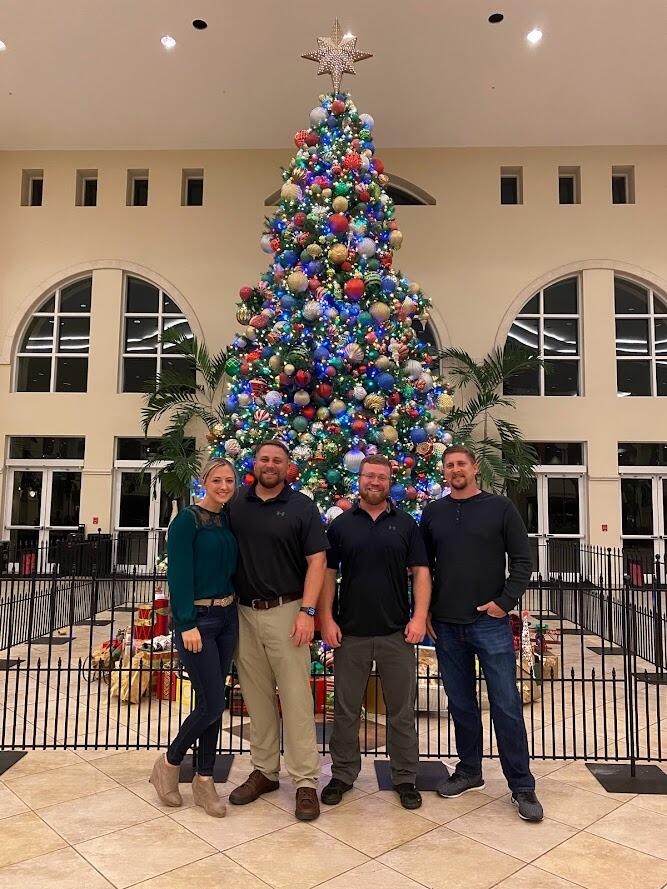 You can't take one Gordon without getting them all... Capri with the Gordon Brothers, at the Idlewild Christmas Program. 