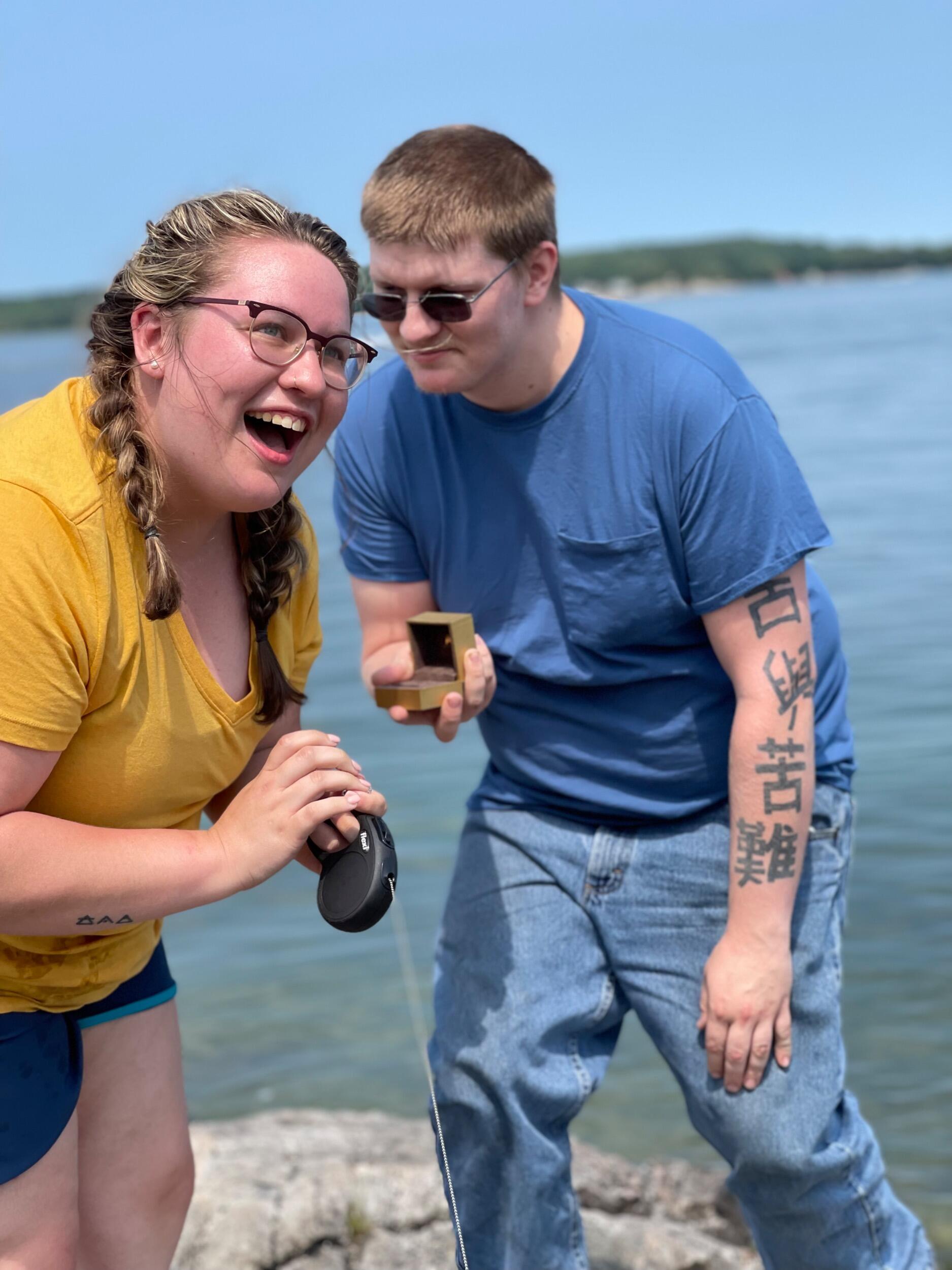 Jared proposed at Cedar Island State Park in New York during our annual family fishing trip. Shout out to our family for helping Jared pull it off and to our friends for keeping the secret for so long!