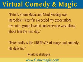 Interactive Comedian Peter Gross( virtual & live ) - Comedian - Framingham, MA - Hero Gallery 1