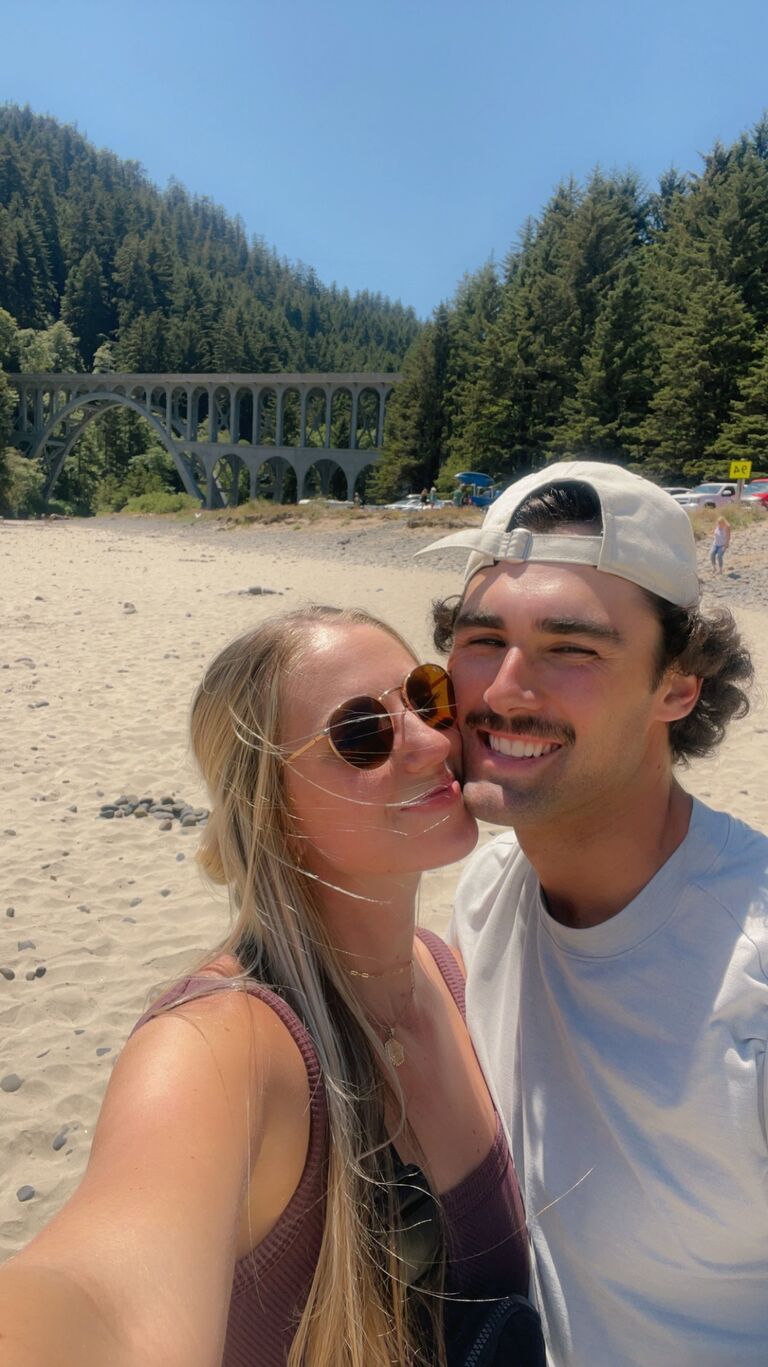 Eugene! Savannah traveled a lot to watch Carter play baseball and during the All-Star break the two got to see the Pacific Northwest Coast together