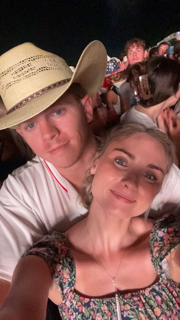 The last night of rock the south, my car ran out of gas and broke down in someone's yard. After countless mental breakdowns and sleeping in the car, I knew if we could survive this trip, we can take on anything. 