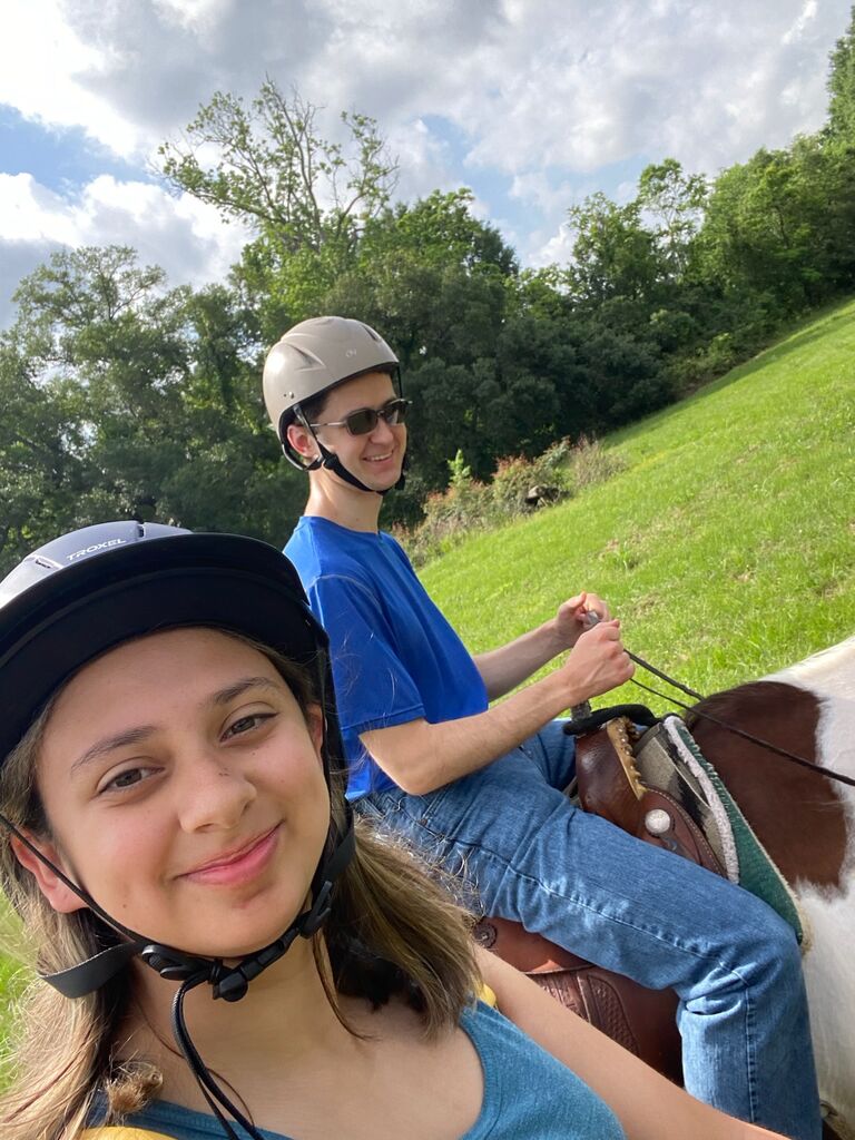 Horseback Riding trail to celebrate Jodie's birthday.