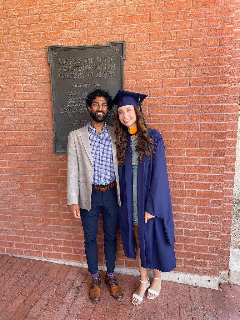 Charlotte finally finished her master's program, and Lucas came to celebrate. It was the start of a new chapter. 