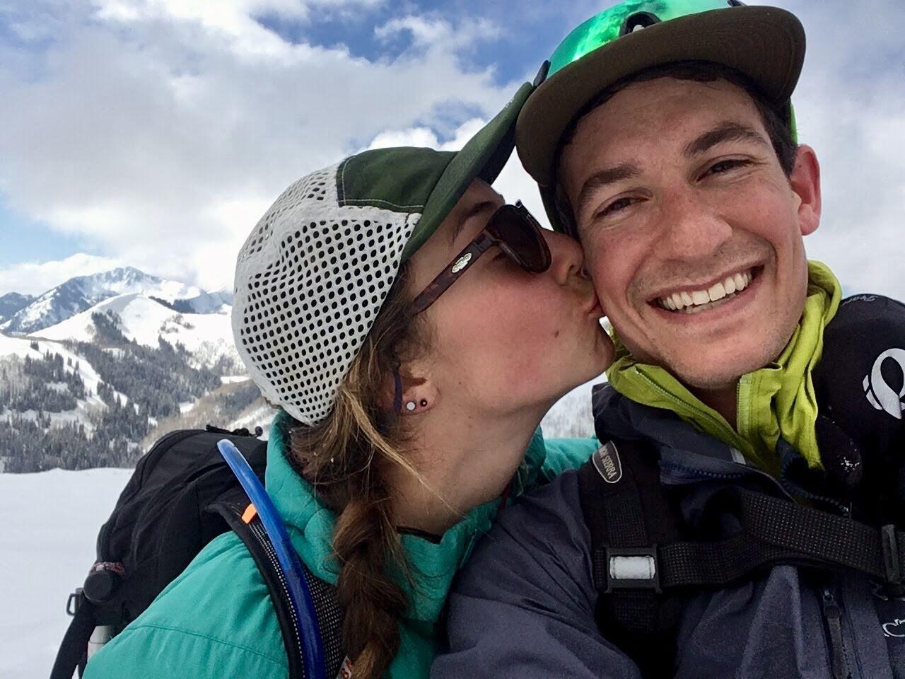 Sam's turn to visit Hannah! We were back country skiing in the Wasatch Mountains in Salt Lake City, UT with time off between Sam's med school and my vet tech job. 