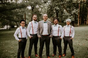 boho chic wedding men