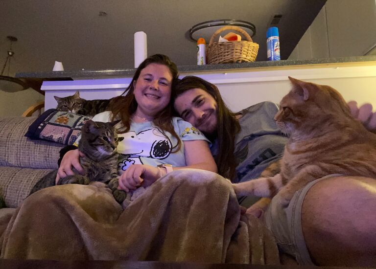 Family photo with our boys.