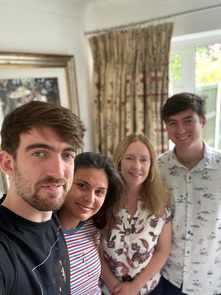 With Mum and Daniel!