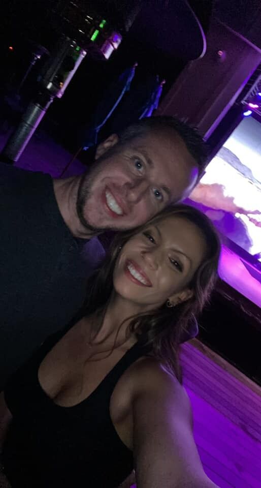 1st trip together, went to Florida and snuck into a party where the groom was told multiple times he has a "nice mouth".