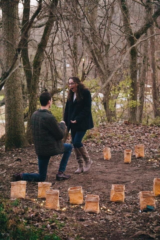 A very special memory, the moment that Landon proposed at Lake Atalanta!!