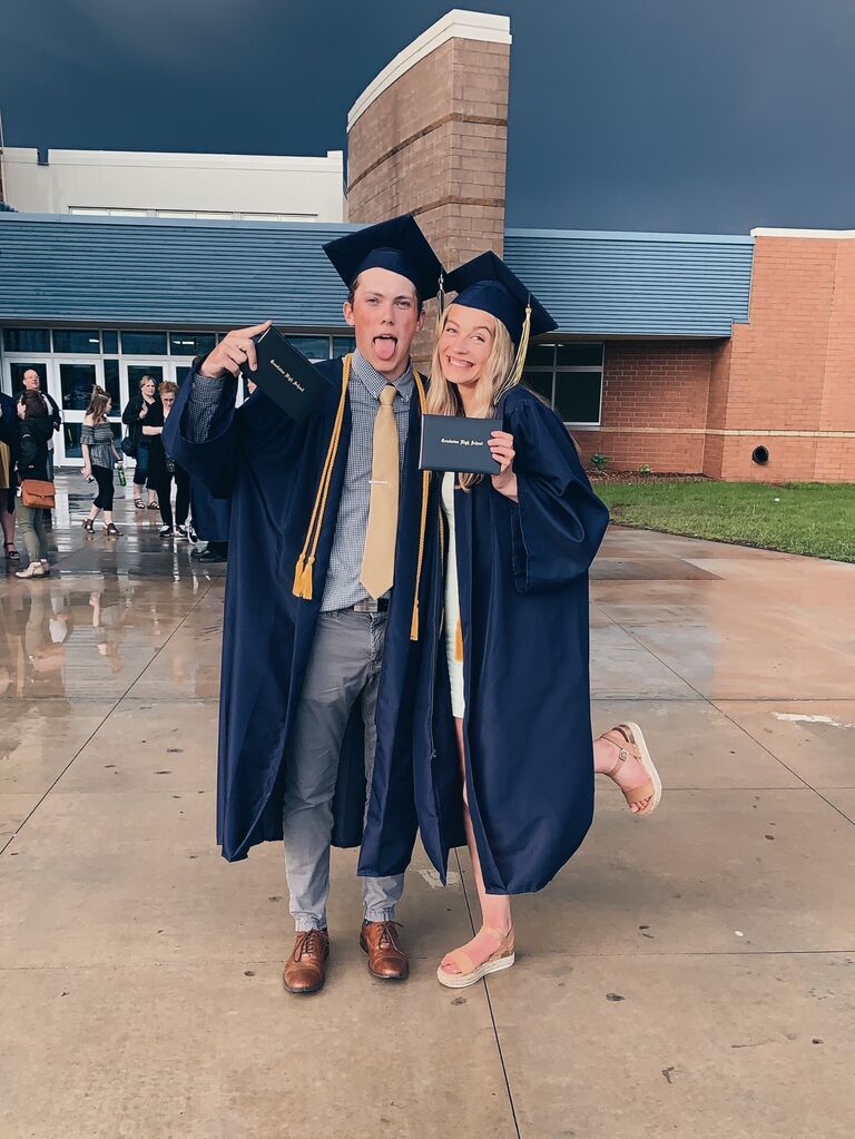 Our high school graduation day from CHS!