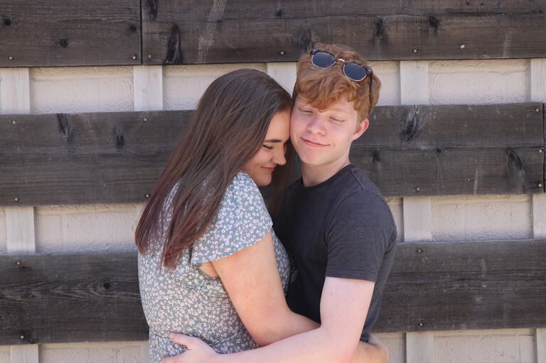 The summer before we both went off to college. We spent lots of time together, anticipating long distance.