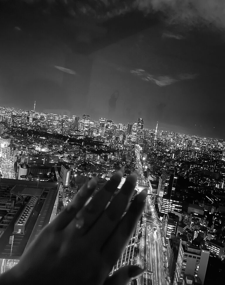 Overlooking Tyoko on top of the Shibuya Sky tower