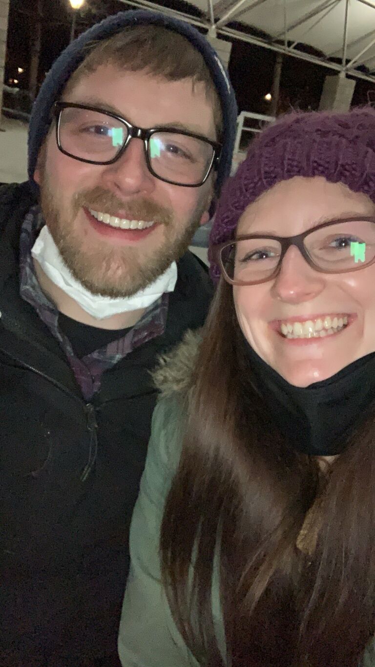 Ice skating at Headwaters Park