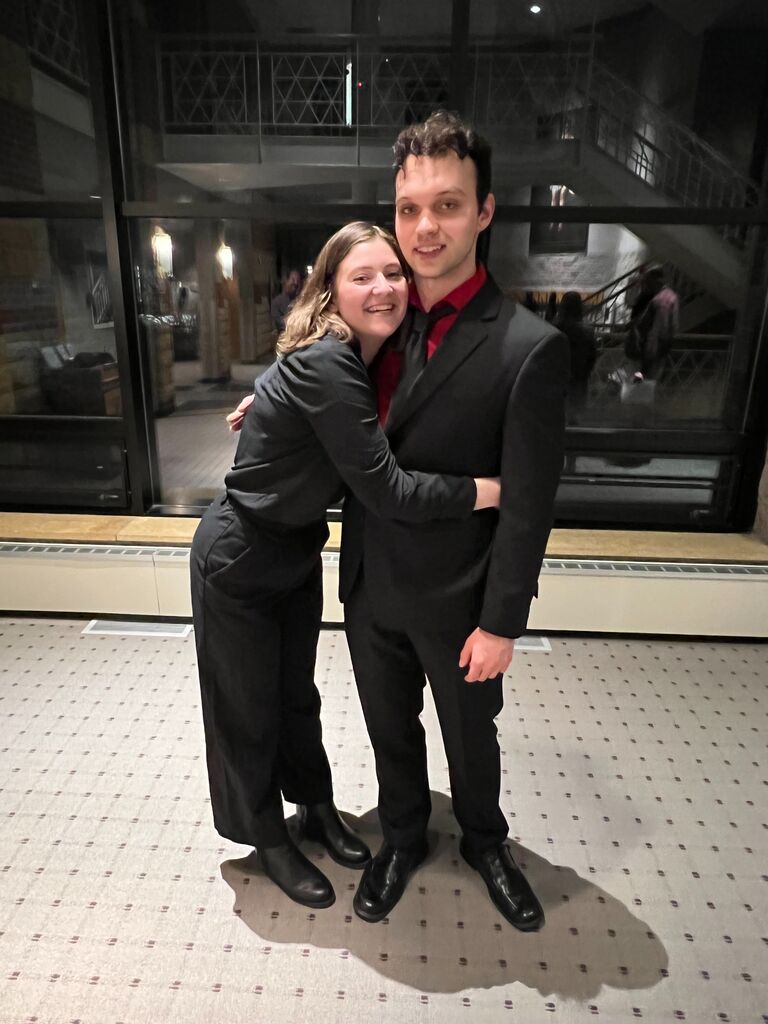 Kaleb performed his Junior Recital! Tamara continued her very important role of turning pages.