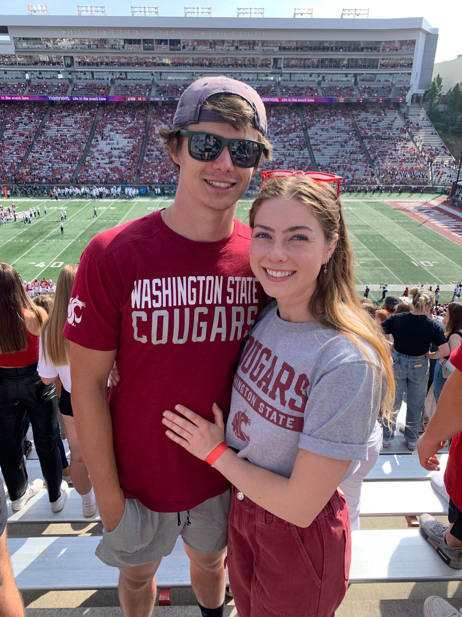 We went to lots of football games together! Go Cougs!