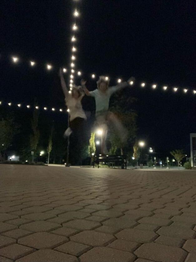 This is our first picture together! Back in September when we were just becoming friends. We decided to go for a walk to get to know each other and ended up walking 6 miles.
