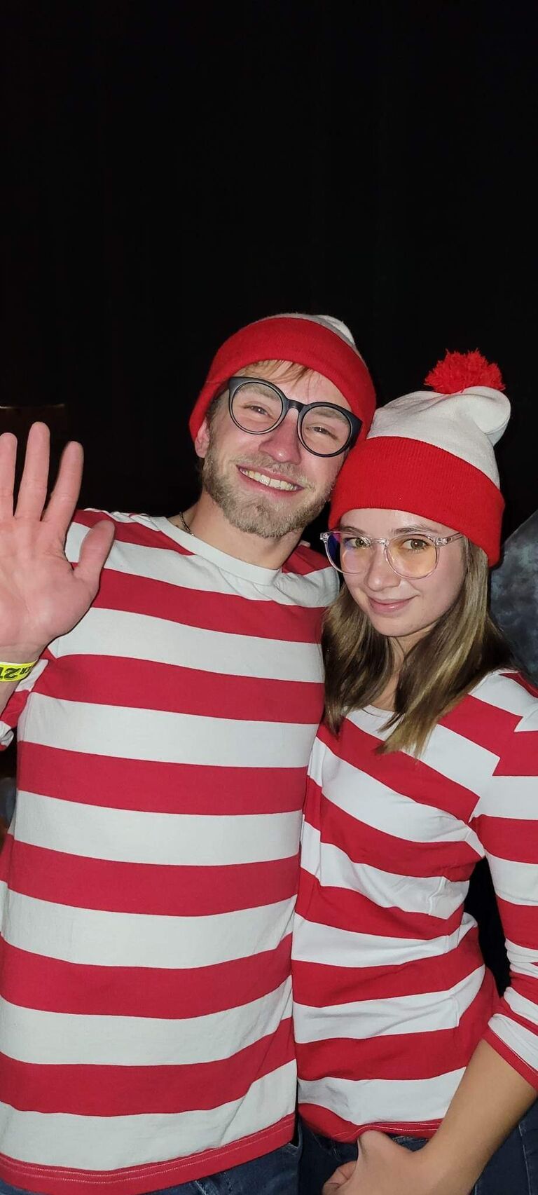 We went to see The Happy Fitz where the drummer yelled out, "I FOUND WALDO!"