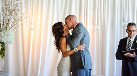 Autumn wedding for high school sweethearts in Hilliard