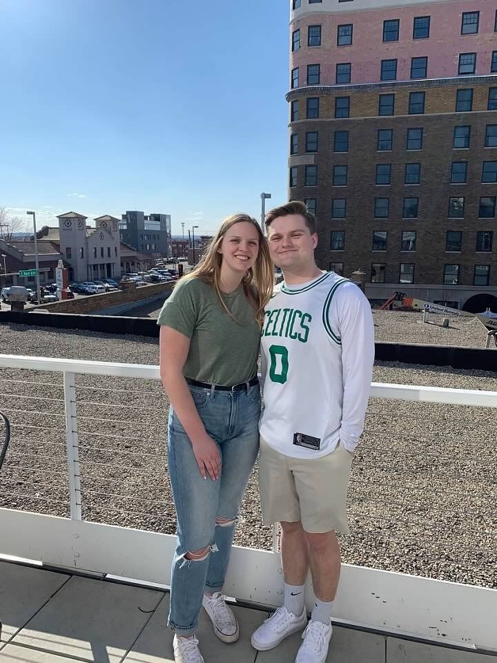 One of our first outings after we started dating - St. Patty's Day pub crawl