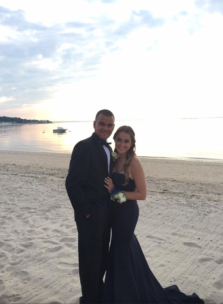 Dani and Brandon at their senior prom.