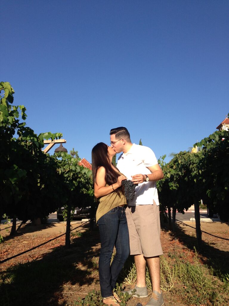 My early introduction to Southern California's wine country. A picture perfect moment at South Coast Winery on one of the first few times he introduced me to wine tasting in Temecula.