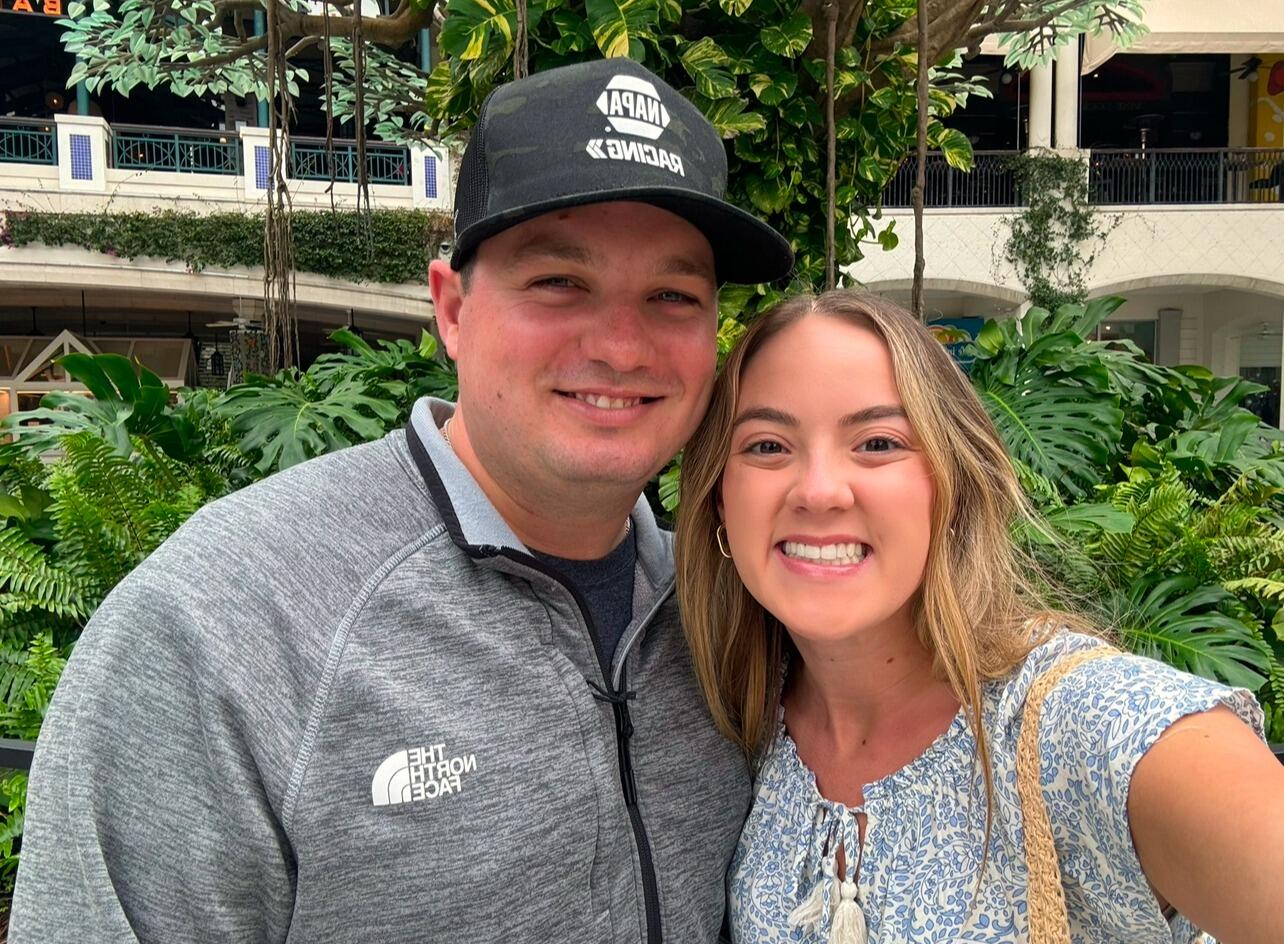 Our first picture together in West Palm Beach, FL.