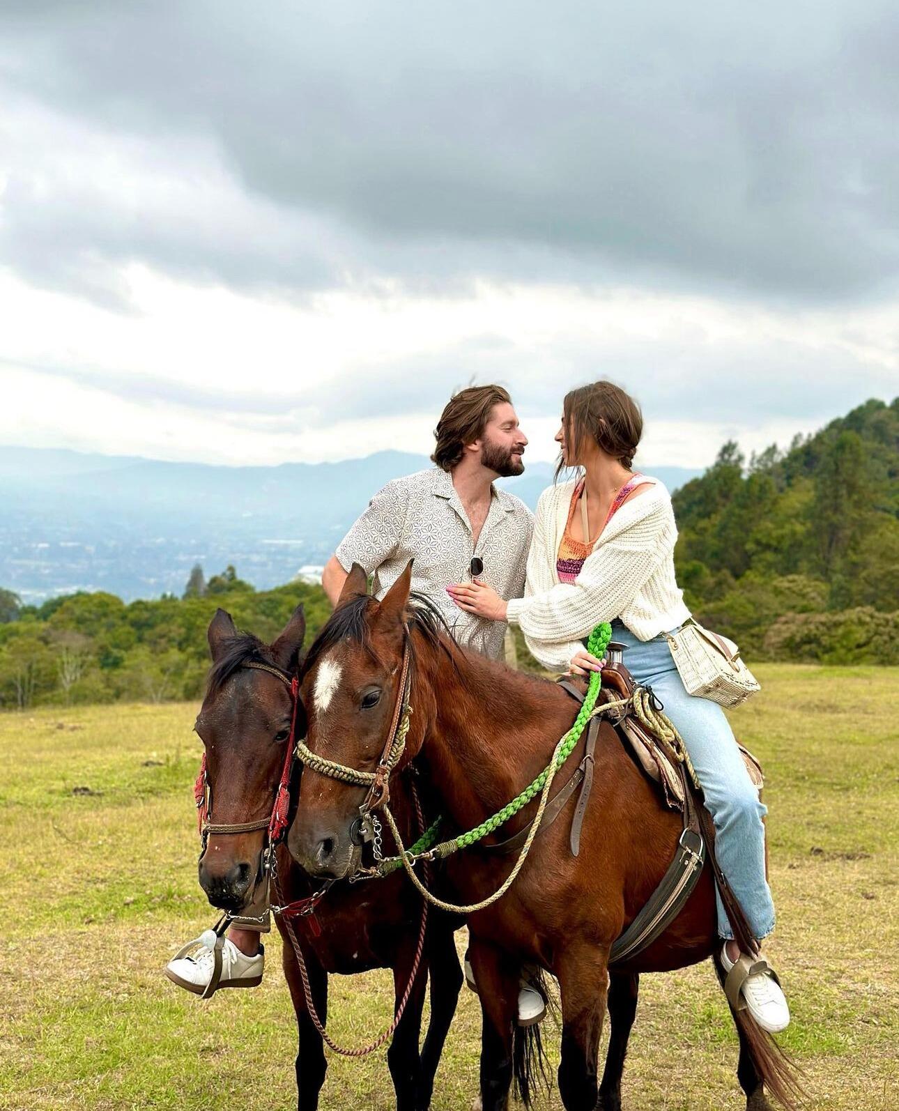 Horseback riding in Medellin, Colombia! Corbin got violent food poisoning on this trip, but we still had a good time!