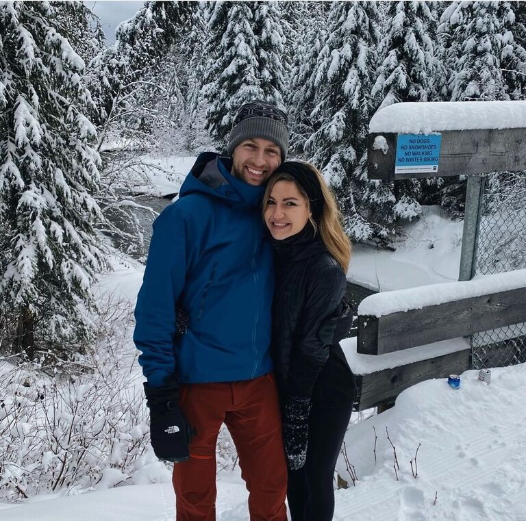The weekend Mike fell in love... when he realized Hailey could keep up with him on the ski hill...