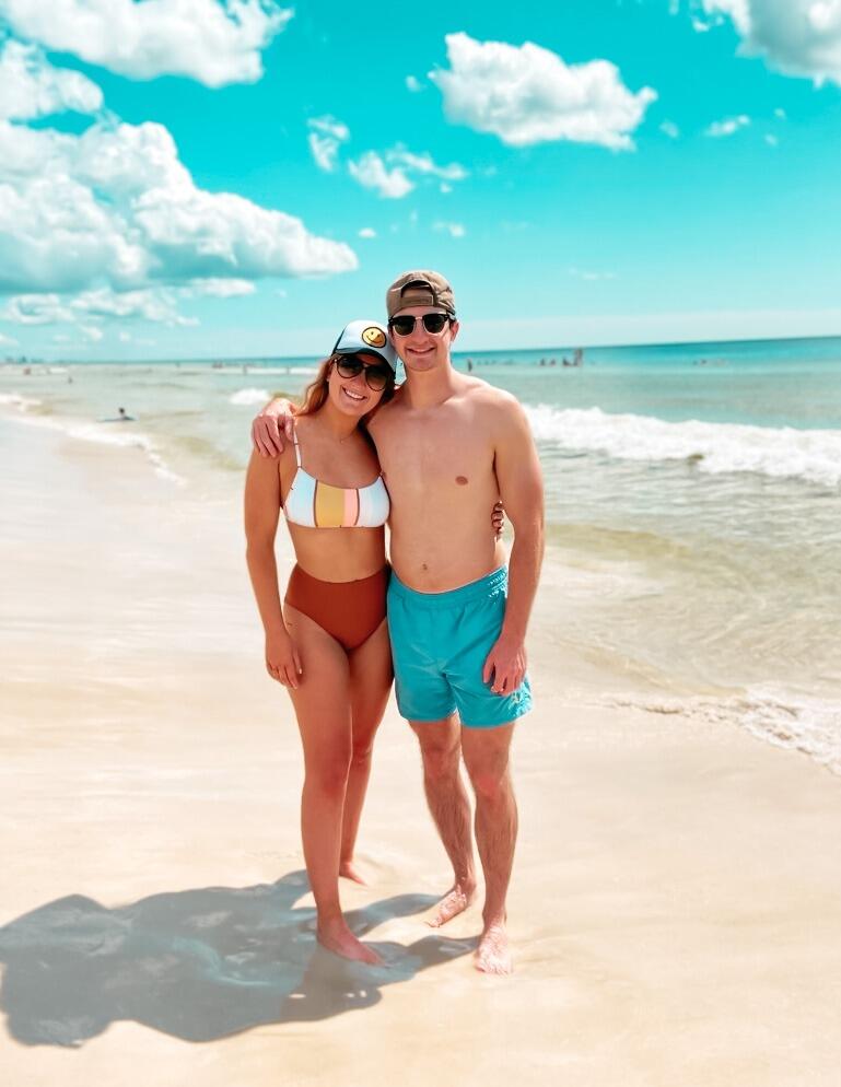 After graduation, Callan moved back to Memphis for an internship as Garret started his career with the Fayetteville Fire Department. Although long distance was hard, they managed to see each other every few weeks- even taking a trip to Rosemary Beach in the fall.