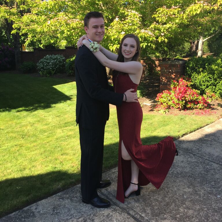 Nathan and Claire continued on to Tualatin High School together. Claire continued with dance, and Nathan was a 3 sport athlete! Claire made sure to go to every one of Nathan's games that she could to cheer him on, and Nathan always came with flowers to Claire's performances. Nathan and Claire spent high school growing as best friends and went to all 6 high school dances together!