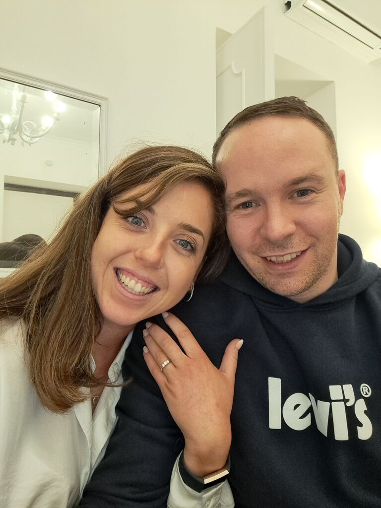 Fin popped the important question in Rome! Mrs. Maguire pending.... 