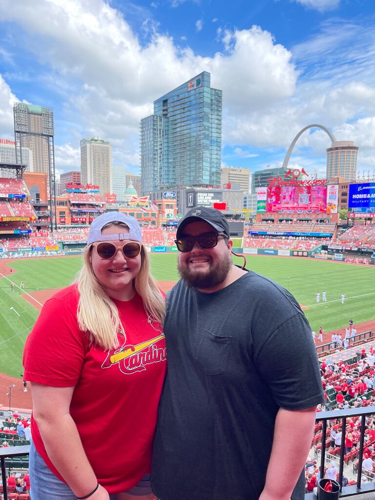 Their first trip to St. Louis together. 