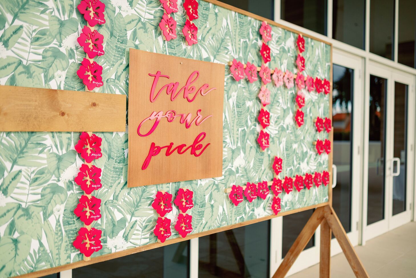 Floral seating chart