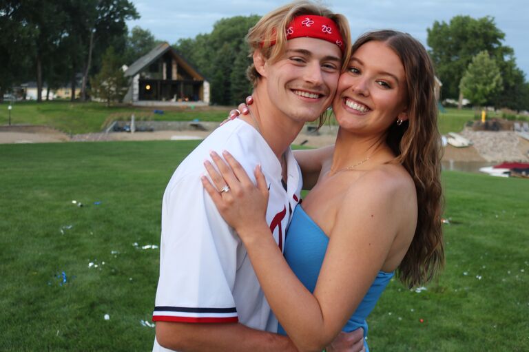 We got engaged on the 4th of July!