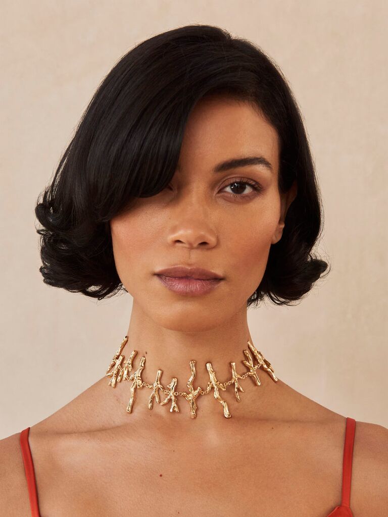 Mermaid-inspired choker by Cult Gaia. 