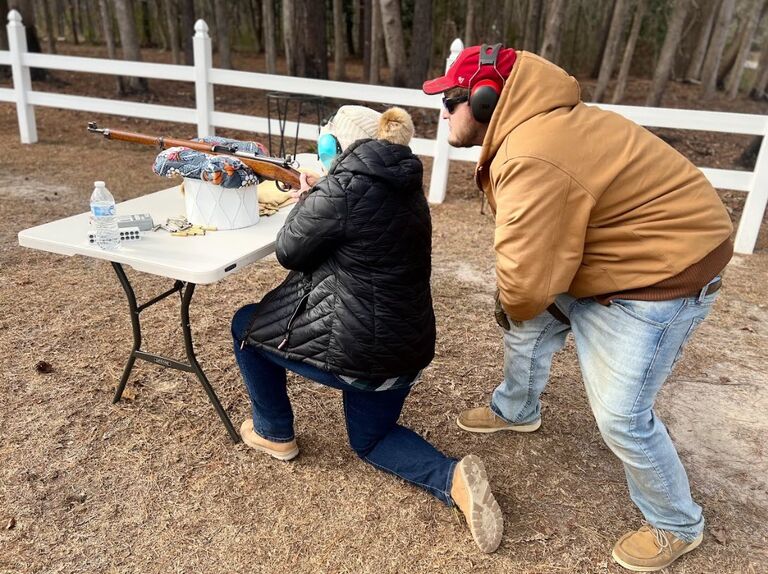 Shooting guns with the family!