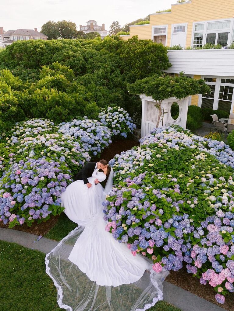 Olivia Culpo and Christian McCaffrey wedding photo