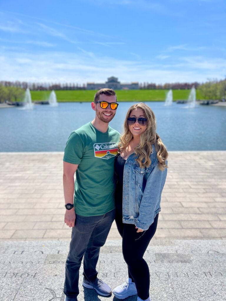 Chris' first trip to Forest Park, where he proposed a year later! Chris met a large majority of Rachel's family on this trip and some of her best friends. We are so excited to get married near this special spot. 