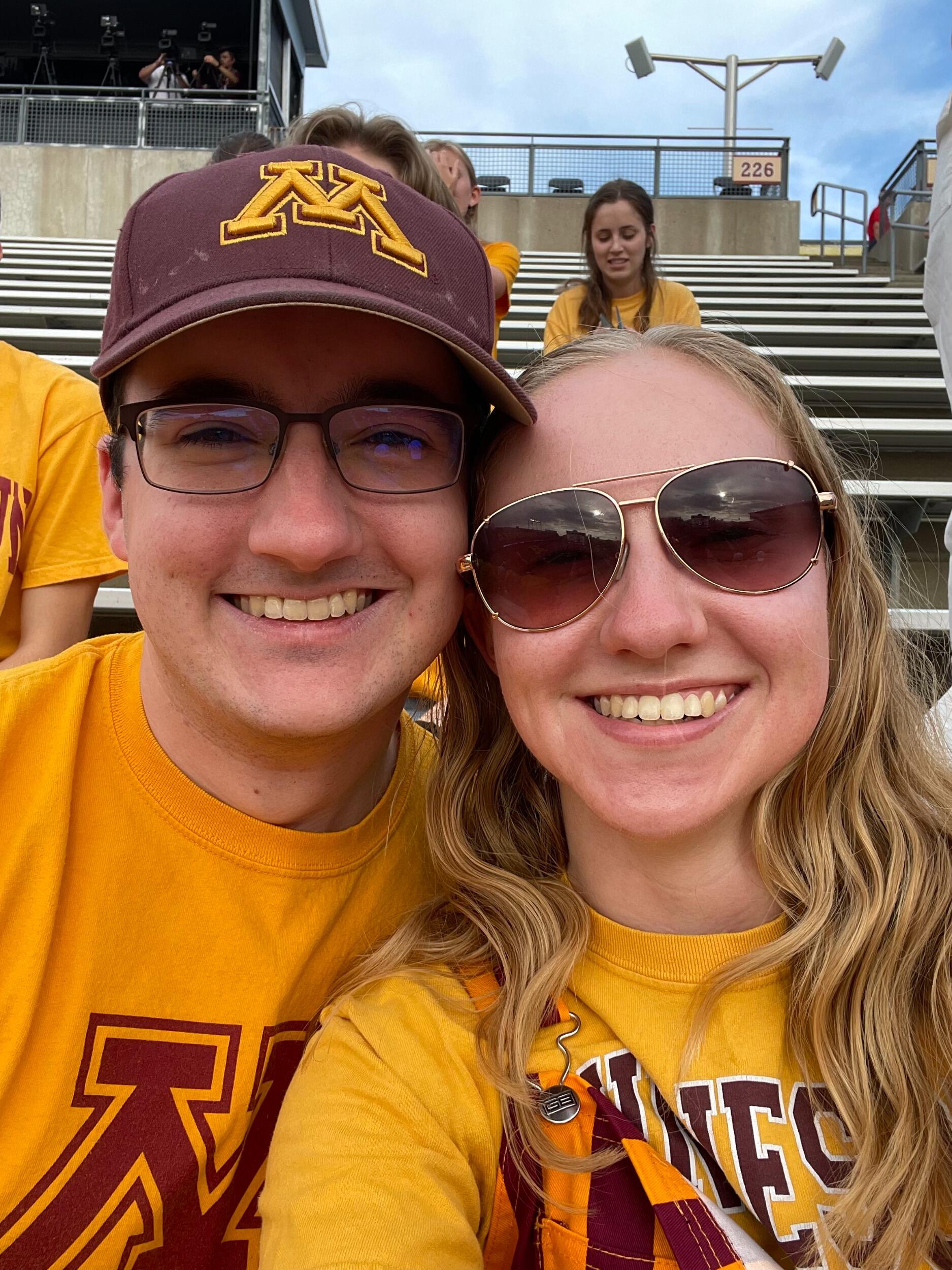 We love cheering on the Gophers!
