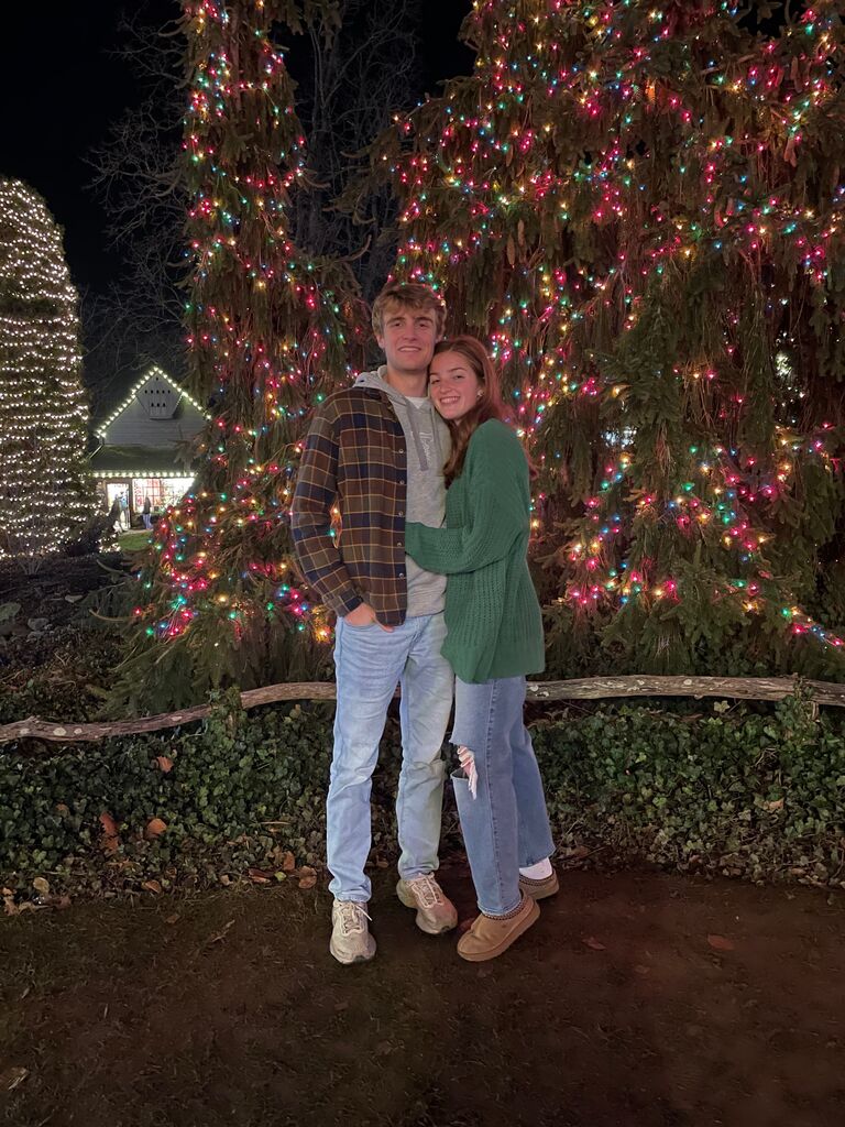 Fast forward a few months, and we spent Christmas break together visiting each other's families! 