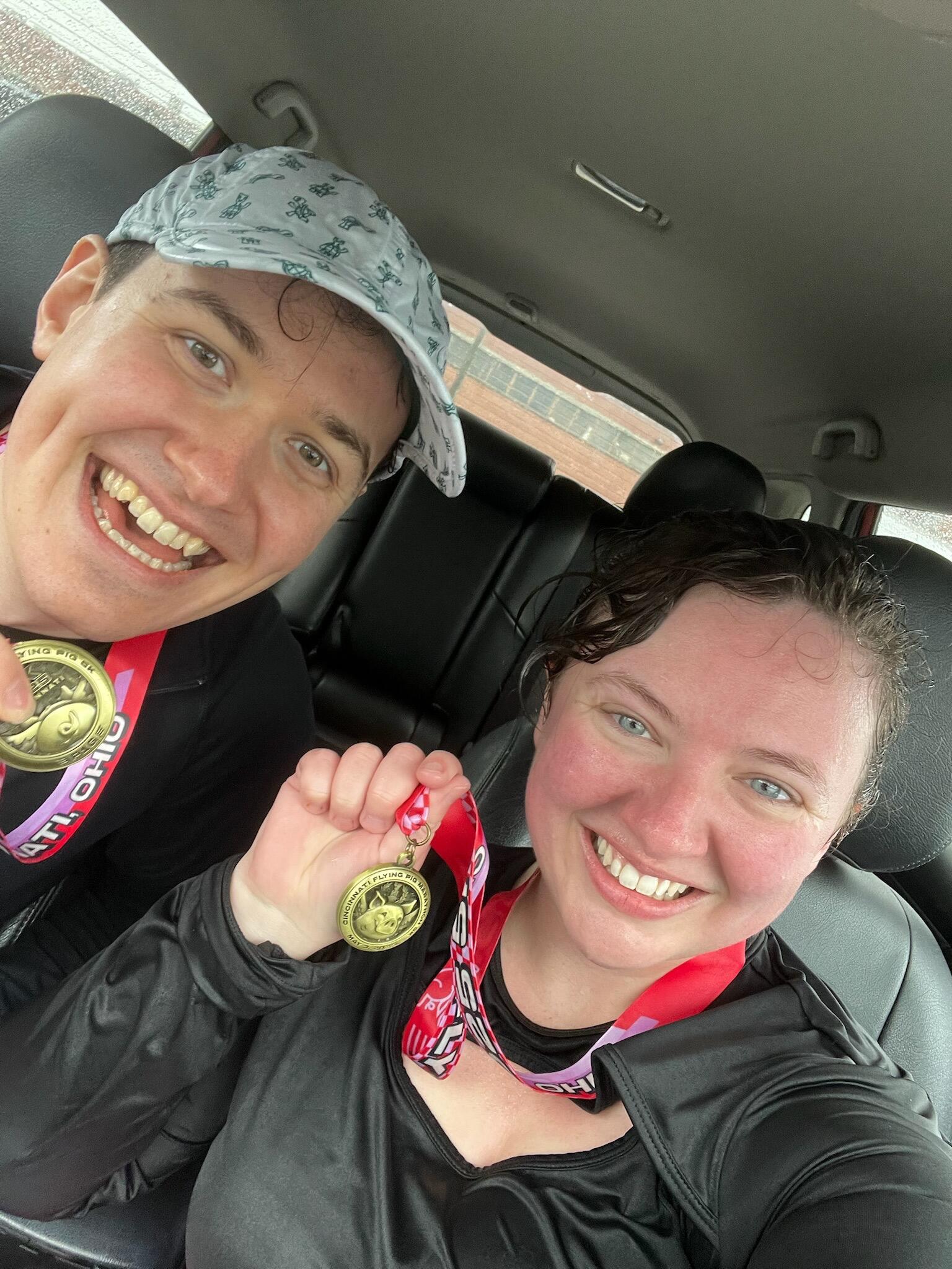 Our first (very rainy) 5K!