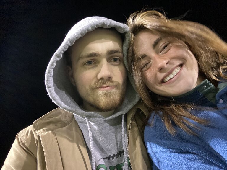 Watching Daniel's soccer game.