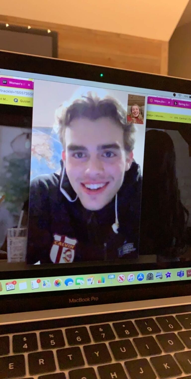 Facetiming during covid days to stay in touch!
